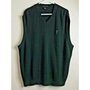 FAIRWAY OUTFITTERS Mens Golf SWEATER VEST - Size LARGE - V-Neck GREEN
